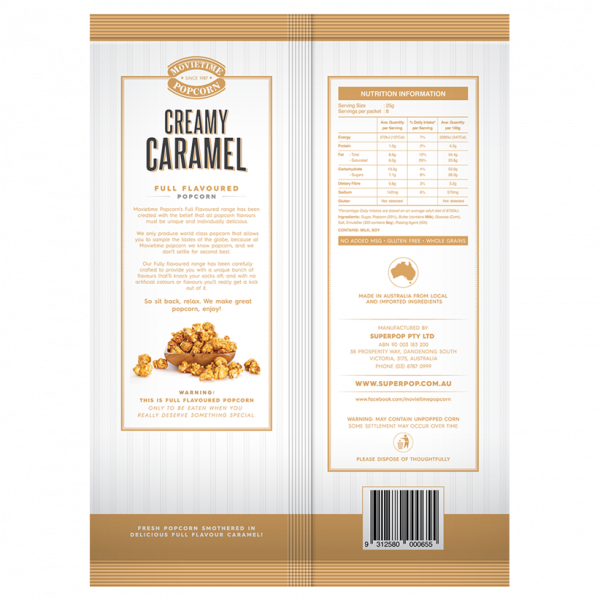 MOVIETIME POPCORN© Creamy Caramel 200g - Image 2