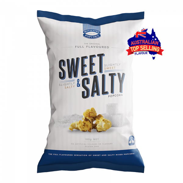 MOVIETIME POPCORN© Slightly Sweet & Slightly Salty 100g